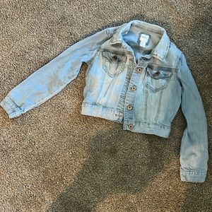Girls Cropped Denim Jacket Size 9/10